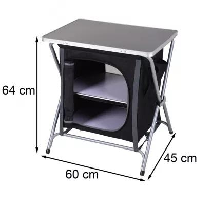 Сгъваем къмпинг маса с шкаф, снимка 2 - Маси и столове