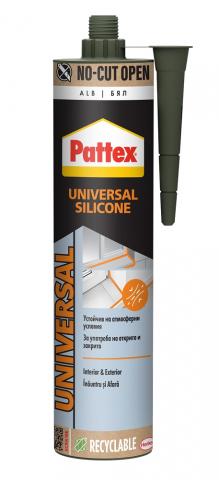 Универсален силикон Pattex 280 мл, бял - Силикони