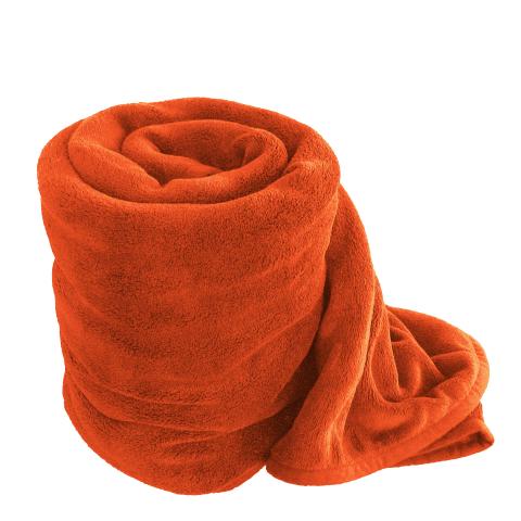 Одеяло 150х200 см оранжево, снимка 3 - Одеяла