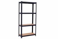 Стелаж метален/мдф 180х90х40 см 4х175кг черен