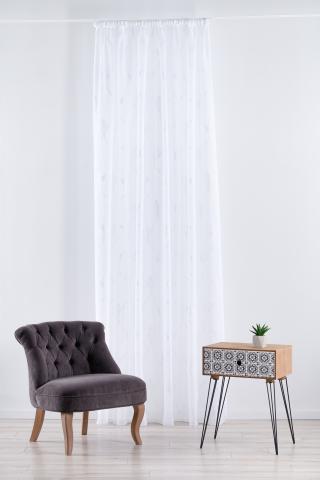 Перде воал Evora 280 см бяло - Пердета по каталог (поръчка)