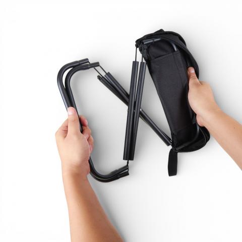 Къмпинг табуретка 2 в 1 оранжева, снимка 5 - Маси и столове