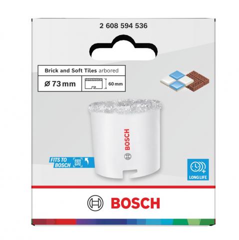 Боркорона Bosch BS 73 мм, снимка 4 - Боркорони за керамика, зидария и камък