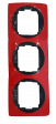 Рамка тройна червена EON