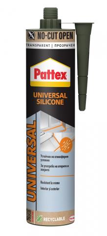 Универсален силикон Pattex 280 мл, прозрачен - Силикони