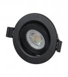 LED луна NIKO 7W 3-6K 38° Ф70мм черна