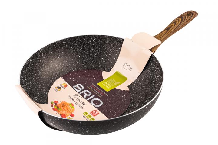 Тиган WOK Brio Mocca - Marble Edition 28 см - Тигани уок