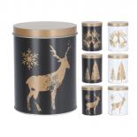 Коледни кутии 3 бр. черно/бяло