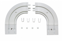 Завършващ ъгъл за двуканална PVC релса 2 бр.