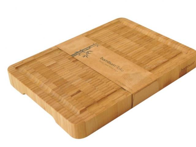 Бамбукова дъска за рязане дебела, снимка 2 - Аксесоари за готвене
