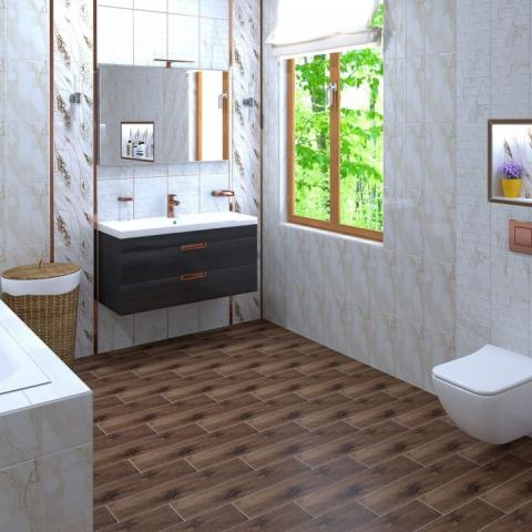 Гранитогрес Bosque 15.5x62 Brown, снимка 2 - Гранитогрес