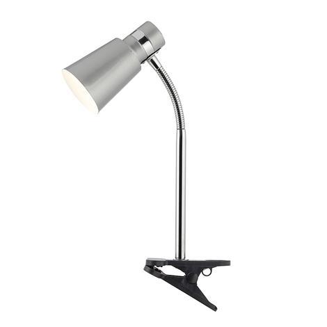 Лампа с щипка Desk Partner хром/сребро - Лампи за бюро