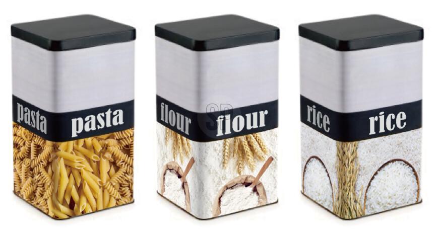Кутия матова за брашно/паста/ориз - Кутии за храна