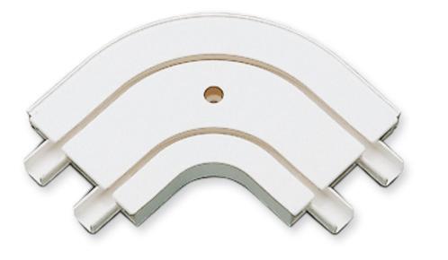 Аксесоар ъглова свръзка 2 канална външна бяла - Аксесоари