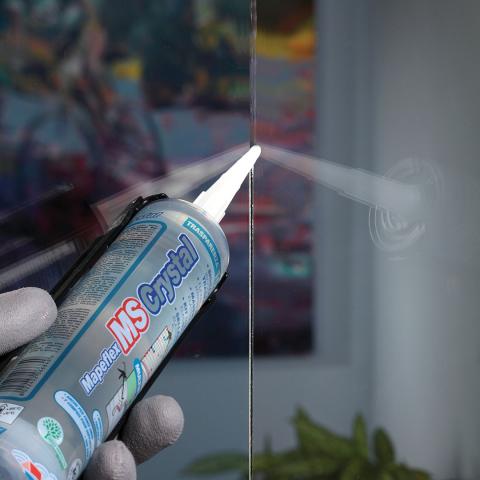 Хибридно лепило Mapeflex MS Crystal, 300 мл, снимка 2 - Силикони