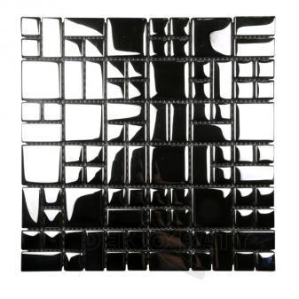 Стъклена мозайка 30х30 Черна - Стъклено-каменни