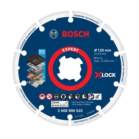 Диамантен диск за рязане на метал Bosch Expert 125x22.23 мм - Диамантени дискове