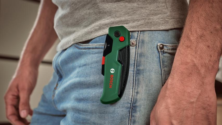 Нож с трапецевидно острие Bosch, снимка 3 - Макетни ножове