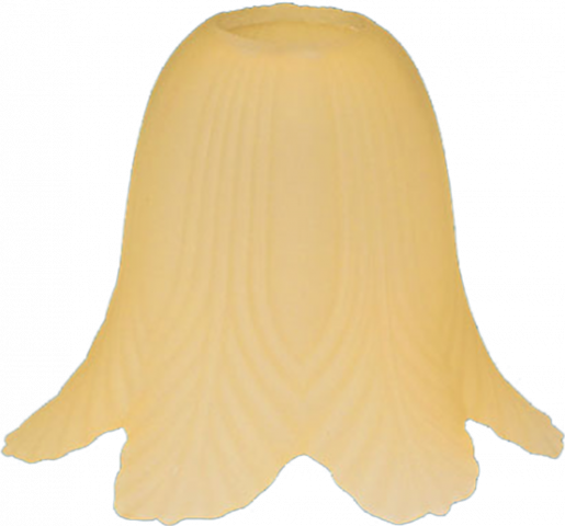 Полилейно стъкло Е27, бял / жълто - Пендели