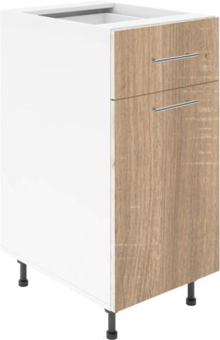 Крафт D2 долен шкаф с една врата и чекмедже 50см, дъб сонома - Модулни кухни с онлайн поръчка