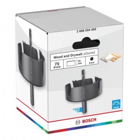 Боркорона Bosch WD 75 мм, снимка 3 - Боркорони за дърво