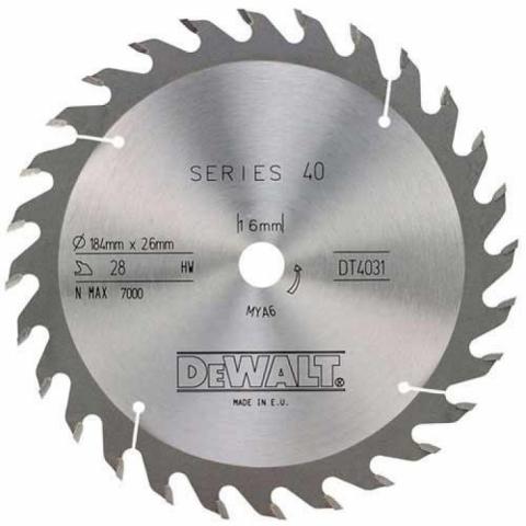 Циркулярен диск DT4031 DeWALT за дърво - Циркулярни дискове