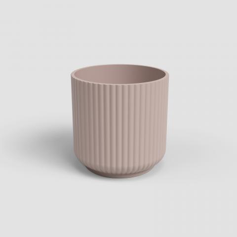 Кашпа Luna ф12 см розова - Керамични кашпи