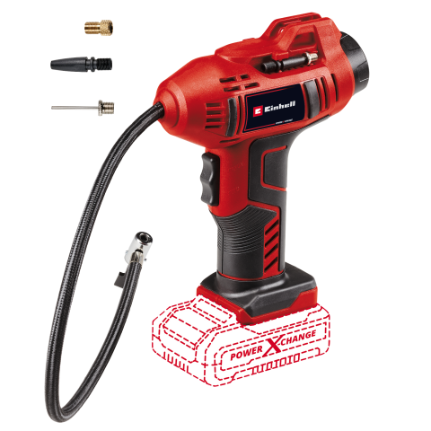 Акумулаторен компресор Einhell PXC CE CC 18 Li Solo, снимка 4 - Компресори