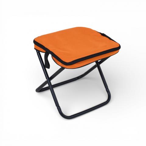 Къмпинг табуретка 2 в 1 оранжева - Маси и столове