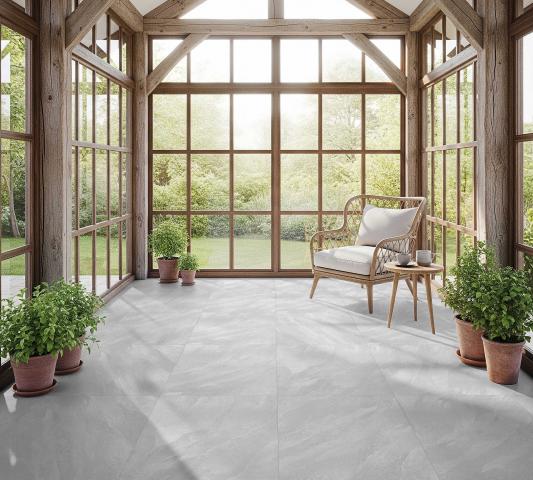 Гранитогрес Dolomite light grey 60x60, снимка 2 - Гранитогрес