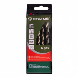 Комплект свредла за метал Status HSS+TIN 6 бр.