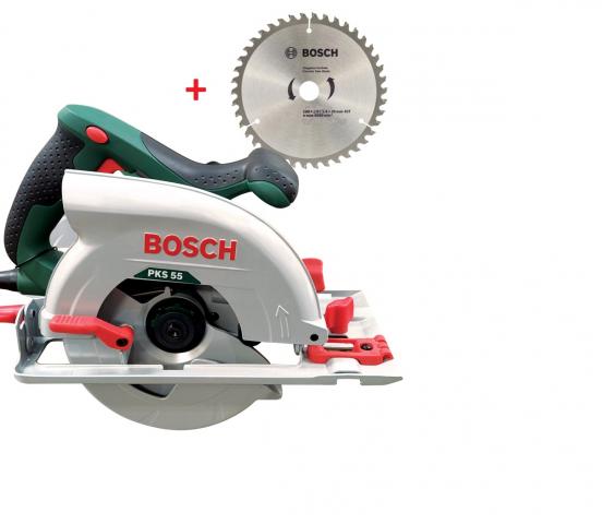 Ръчен циркуляр Bosch PKS 55 - Кабелни ръчни циркуляри