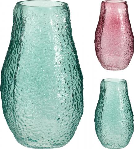 Стъклена ваза ф14 см, H25 см - Стъклени вази