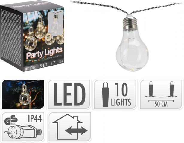 LED соларна верига крушки А60 - Соларни лампи