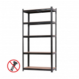 Стелаж De'Home Popular 180х90х40 см 5х175 кг черен