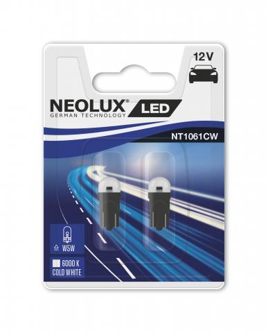 Aвтo крушка Neolux LED W5W 0.5W 12V 2 бр. - Осветление