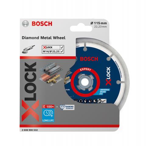 Диамантен диск за рязане на метал Bosch Expert 115x22.23 мм, снимка 2 - Диамантени дискове