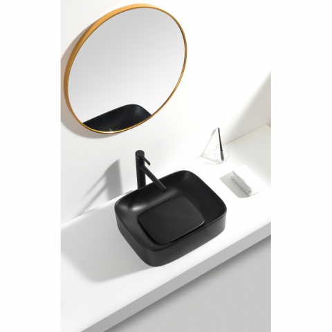 Порцеланов умивалник Ludano, снимка 2 - Умивалници и конзоли