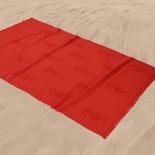 Плажна кърпа Морско конче 100x170 см червен