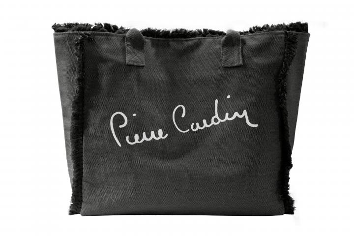 Плажна чанта Pierre Cardin 41х16х37 см тъмносива - Пазарски чанти