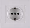 KAREN бял  контакт ШУКО 2Р+Е 16А 250V