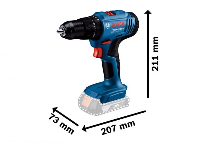 Акумулаторен ударен винтоверт Bosch Blue GSB 183 c 2x2Ah, снимка 4 - Акумулаторни винтоверти