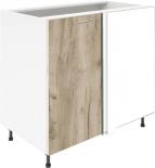 Крафт D7B долен шкаф с една врата и мъртво(500) 50см, дъб крафт сив