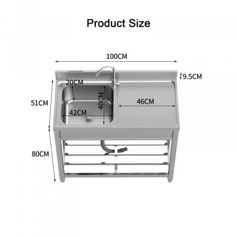 Mивка с десен плот MG-201, снимка 2 - Мивки алпака
