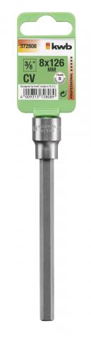 Вложка шестограм KWB 3/8" 8х126 мм - Камъни за гедоре