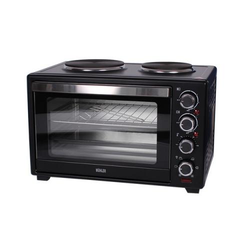 Готварска печка (мини) MUHLER MN-4809 черна - Малки готварски печки