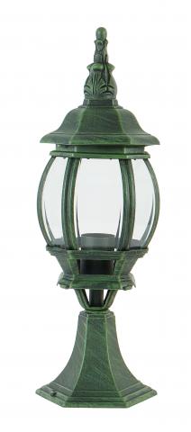 ГЛ Валенсия  h=50 см стъкло метал зелена патина - Градински лампи