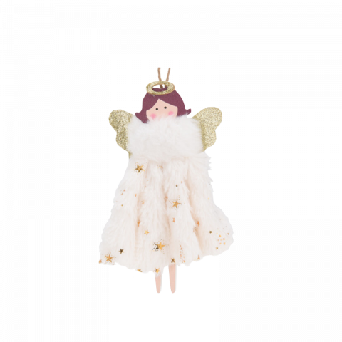 Коледна декорация ангелче 14 см, снимка 4 - Висулки за елха