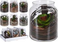 Декоративно цвете в стъкленица