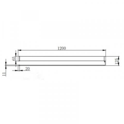 Лавица за параван, хром, снимка 2 - Поставки за кърпи